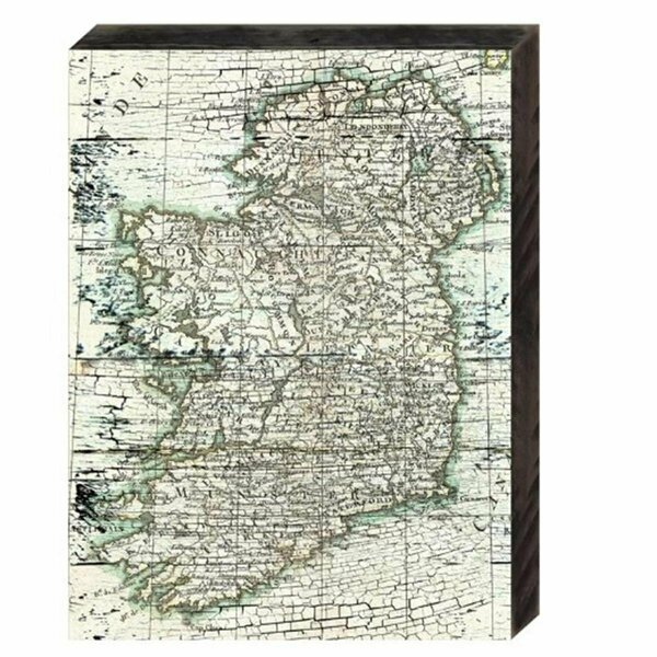 Clean Choice Map of Ireland Rustic Design Wooden Board Wall Decor CL2976084